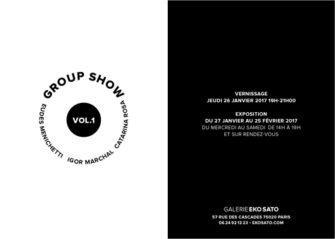 Group Show Vol.1 – Eudes Menichetti, Igor Marchal, Catarina Rosa – Galerie Eko Sato